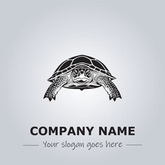 Turtle logo design vector illustration
