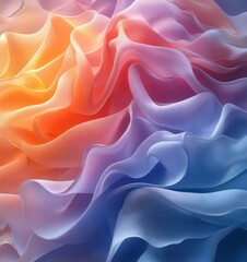 Obraz premium Abstract Beauty Portrait of Young Woman with Soft Pastel Colors and Elegant Makeup