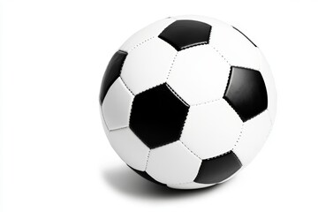 Fototapeta premium Soccer ball with black and white stripes