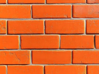 Obraz premium Orange Brick Wall Texture
