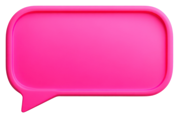 PNG Fuchsia-pink long rectangle shape graphic bubble speech.