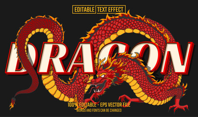 dragon editable text effect
