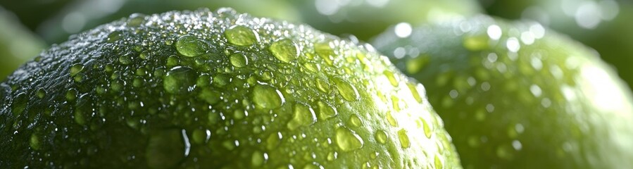Fresh Lime Whole Half Sliced Ripe Juicy Citrus Fruit Close-Up Photorealistic Organic Healthy Tropical Diet