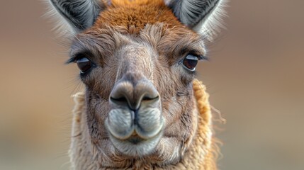 Three Llamas Standing Together Against White Background