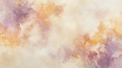 Fototapeta premium Soft Watercolor Texture Background with Purple and Orange Hues for Creative Projects