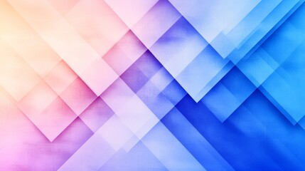 Obraz premium Abstract background with pastel and blue hues. Geometric shapes create a vibrant, modern design.