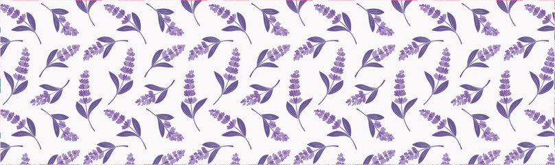 Simple floral print, simple spring colours vector background