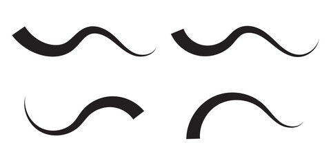 swooshes tails icon. Retro swooshes and swoop icon.