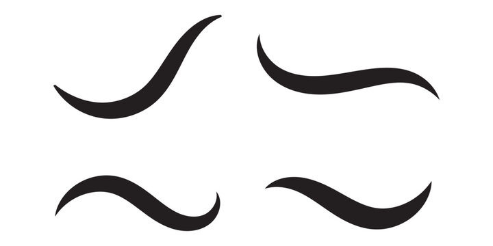 swooshes tails icon. Retro swooshes and swoop icon.