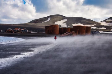 Rusty tanks on Deception Island, Antarctica. © Mariana Ianovska