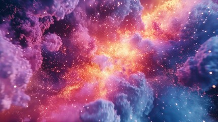 Cosmic Cloud Burst, Nebula, Space
