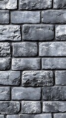 Close-up of Dark Gray Brick Wall