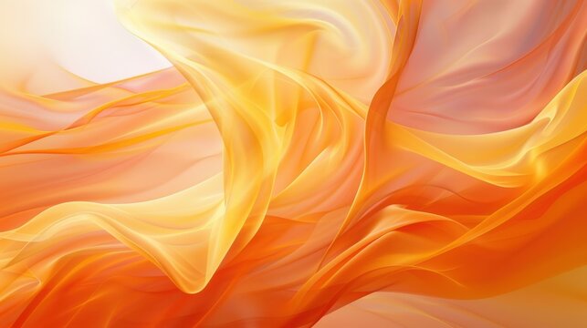 Smooth abstract shapes blend warm oranges and yellows, creating a cheerful, uplifting background perfect for positive messages.