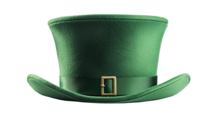 Decorative green top hat for st. Patrick's day celebration