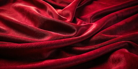 Luxurious Deep Burgundy Velvet Fabric Texture: Rich, Plush Pile, Soft & Elegant Drape