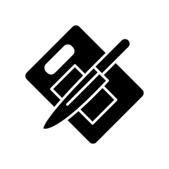 Cutting board icon design template SVG