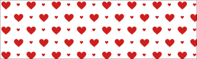Watercolor hand drawn hearts, colourful print, pattern vector background