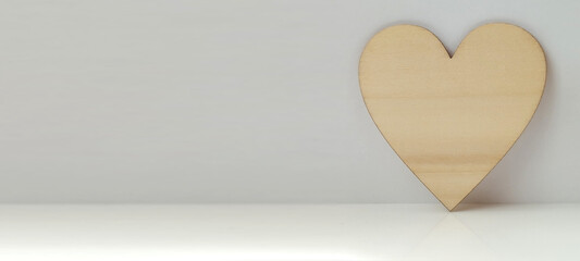 Crafting a heart-shaped decoration modern studio diy project minimalist environment close-up view...