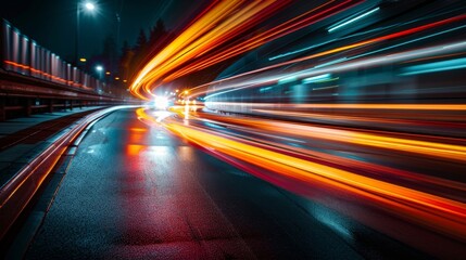 Fototapeta premium A fastpaced race between cryptocurrencies vying for the top spot in the transaction speed race.