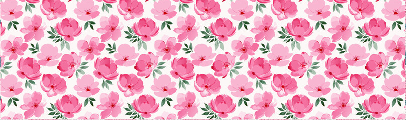 Simple floral pattern vector background