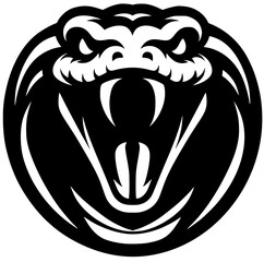 Anaconda snake head silhouette