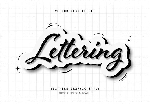 Sticker Script Handwritten Text Effect