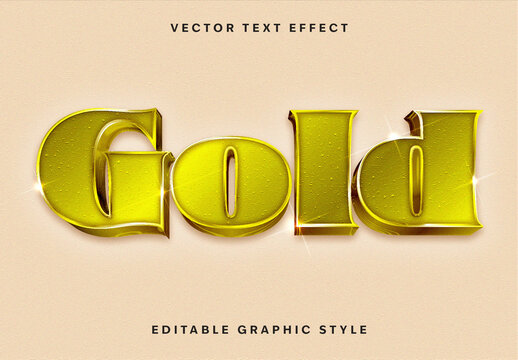 Gold Shiny Royal Font Luxury Shiny Bold Text Effect
