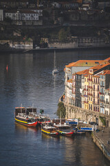 photographs of the streets of the city of Porto, Portugal. The old quarter of the city and its coasts.