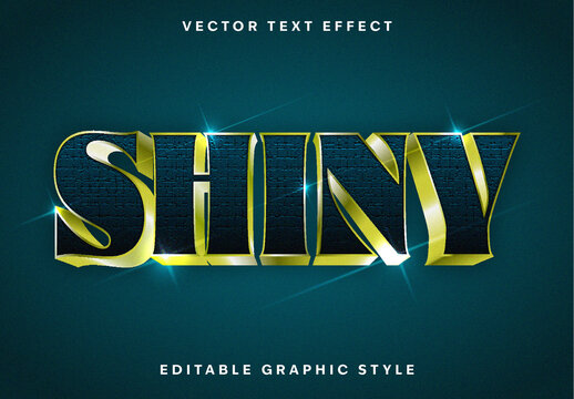 Green And Yellow Gold Emerald Font Elegant Shiny Metallic 3D Text Effect