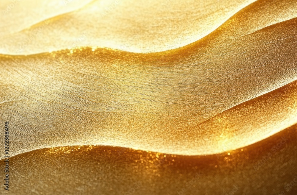 Poster textured golden surface abstract patterns flowing lines warm lighting