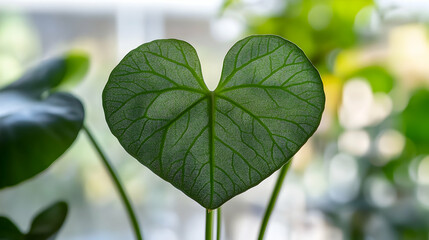 Obraz premium Stylish houseplant with heart-shaped leaves as modern indoor greenery