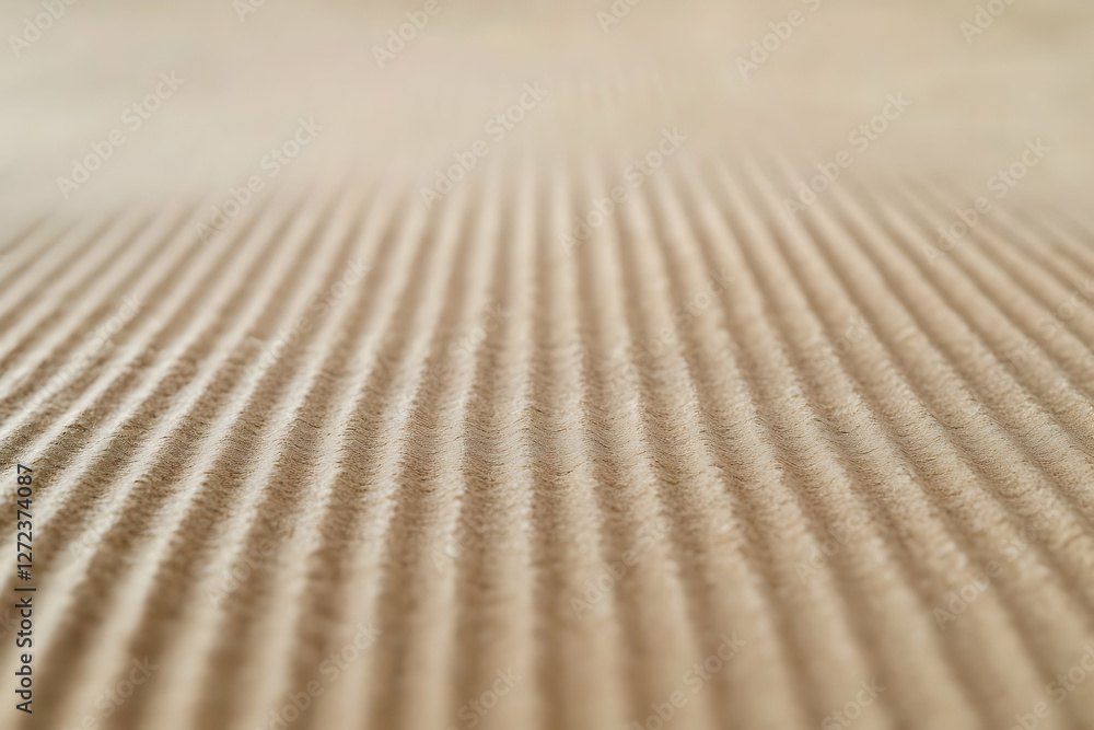 Poster undulating textural expanse, close-up of corrugated cardboard capturing depth and perspective with i