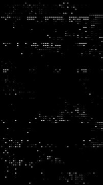 4k halftone dots flickering abstract background animation, old film effect, error, coding programming concept