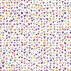 Fototapeta premium Heart background for Valentine's Day. Love design concept, decoration pattern with many colorful hearts