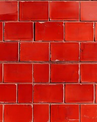 Red Tile Wall Surface