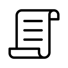 Papyrus Icon Vector Symbol Design Illustration