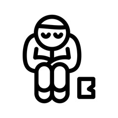 Homeless Icon Vector Symbol Design Illustration