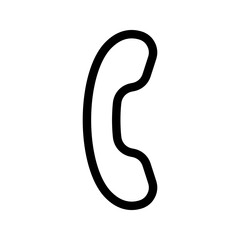 Naklejka premium Telephone Icon Vector Symbol Design Illustration