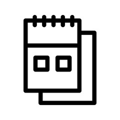 Notepad Icon Vector Symbol Design Illustration