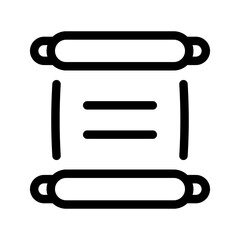 Scroll Icon Vector Symbol Design Illustration