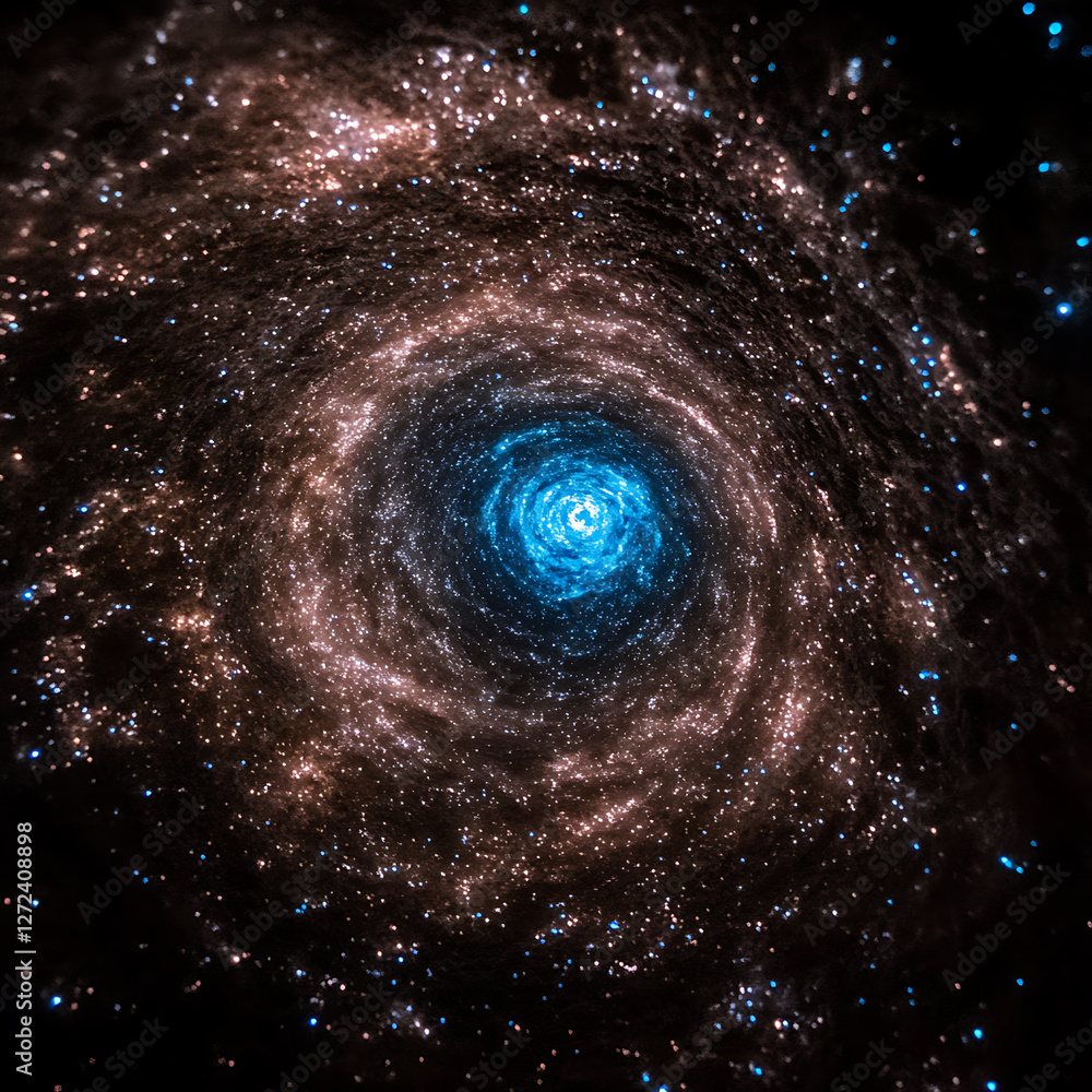 Aufkleber cosmic swirl nebula celestial abstraction depicting stellar formation and galactic dynamics explorat