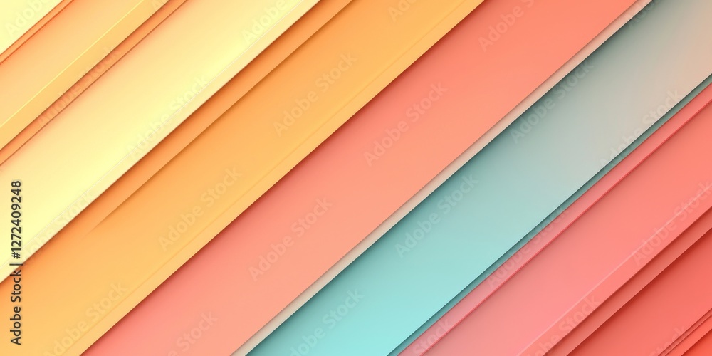 Fototapete colorful angled layers create a dynamic and visually appealing abstract composition modern and vibra
