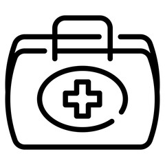 First Aid Kit Line Icon