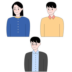 직장인 캐릭터2(회사+비지니스+남자+여자+성인)