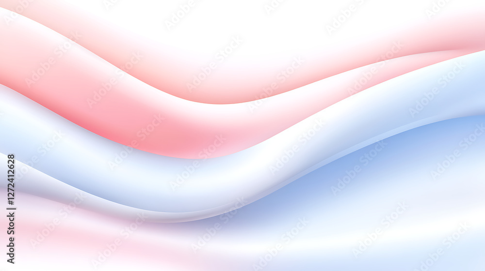 Poster dreamy abstract waves in gradient pastel colors elegant background design for creative projects.