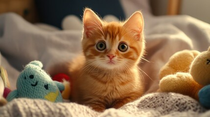 Kitten bed toys sunlight nursery advert