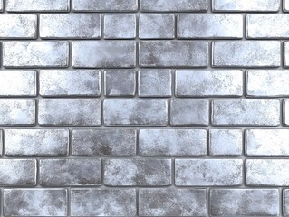 Fototapeta premium Silver-Colored Brick Wall Texture