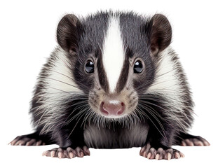 Fototapeta premium PNG A wild skunk animal photography wildlife.