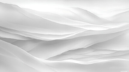 Ethereal Layered Forms in Soft White Shades Abstract Visualization Delicate and Flowing Textures.
