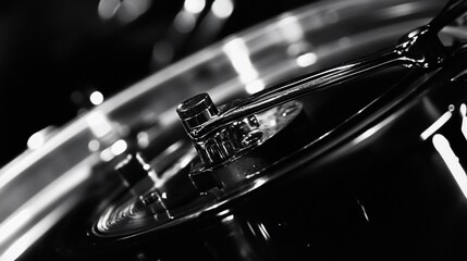 Monochromatic Metal: A Close-Up of a Polished Metal Mechanism